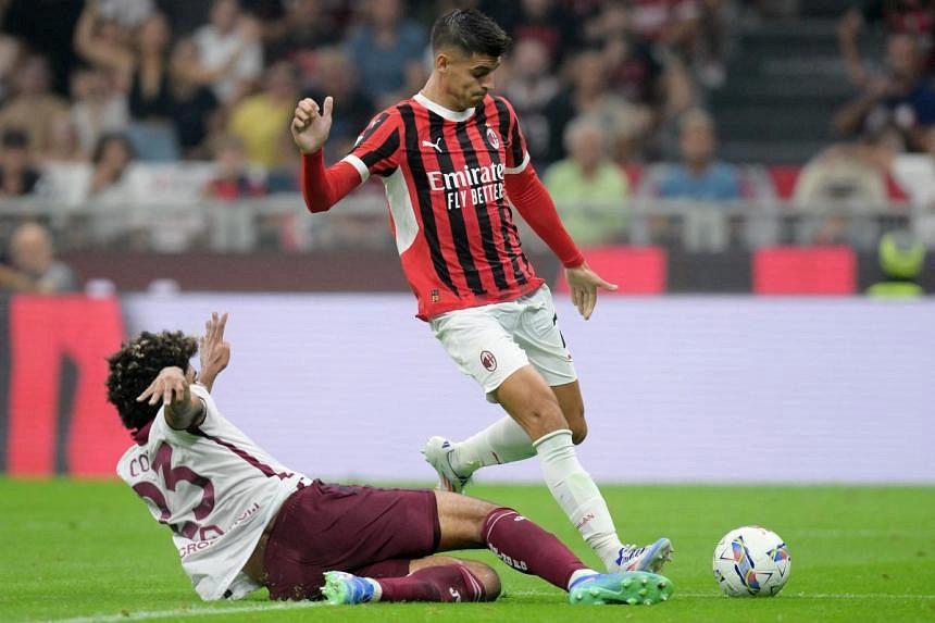 Morata and Okafor come to the rescue as Milan settle for a 2-2 draw against Torino