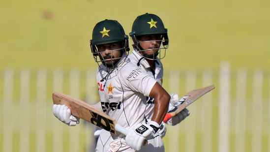 Dynamic duo of Saud Shakeel and Saim Ayub shine as they rescue Pakistan on rain-affected first day of opening Test against Bangladesh