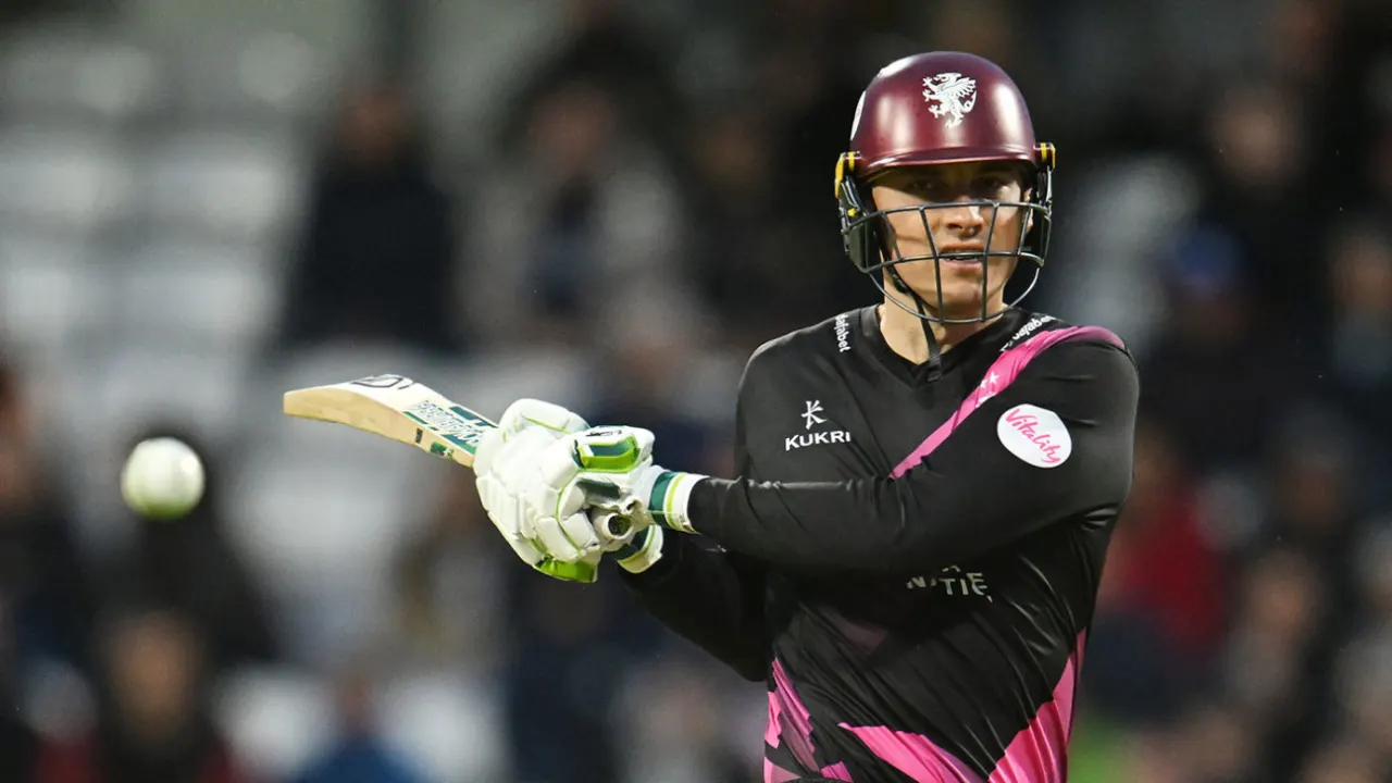 Tom Banton's hopes in jeopardy after twisting ankle during football warm-up for Somerset