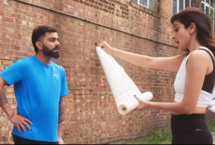 WATCH: Anushka Sharma 'bowls out' Virat Kohli in amusing TV ad shoot