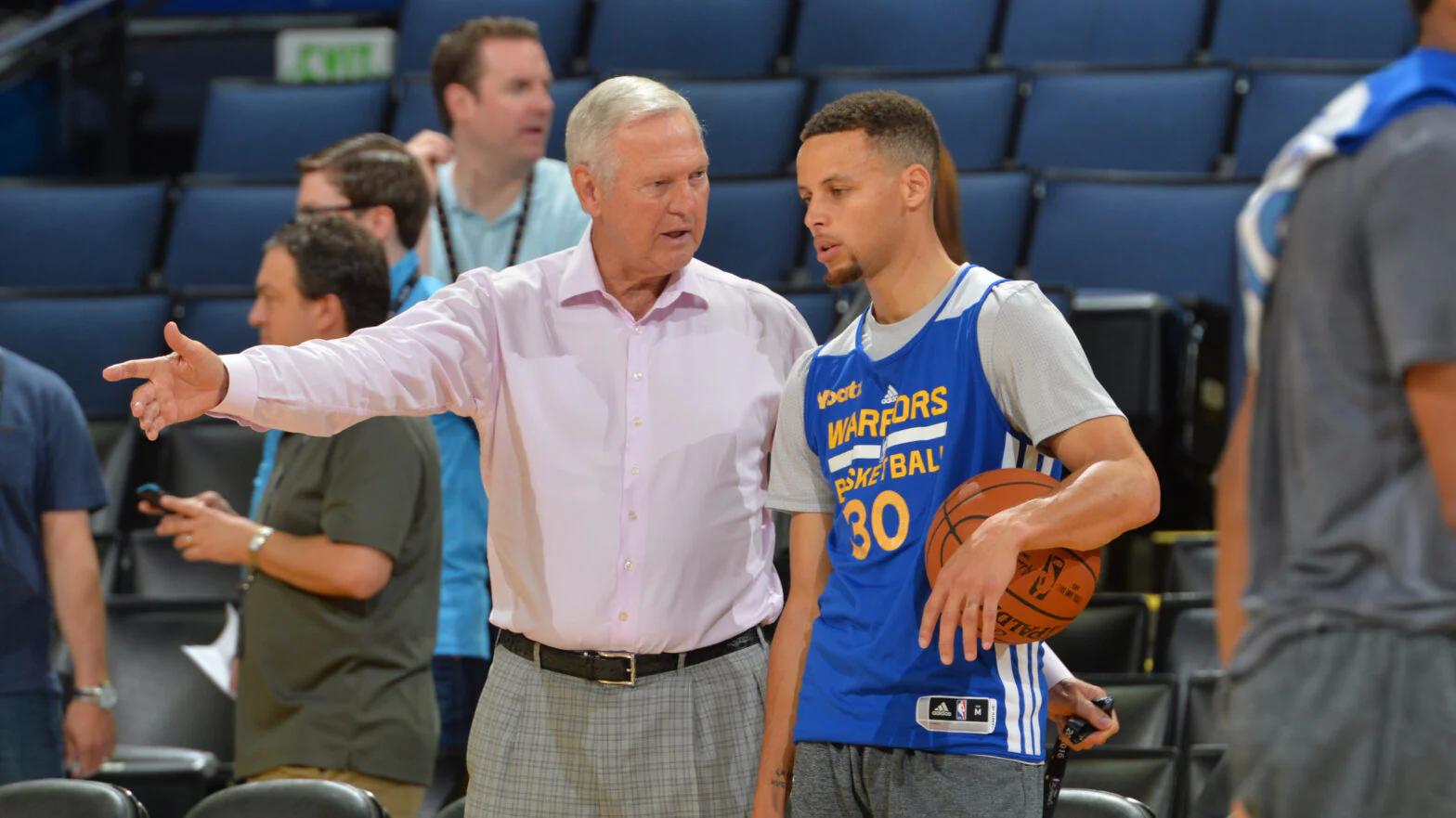 Tribute to Jerry West: Warriors to feature court decal this season