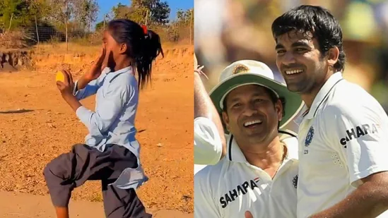 Sachin Tendulkar compares young girl's bowling action to Zaheer Khan, and the Indian pace great responds to the comparison