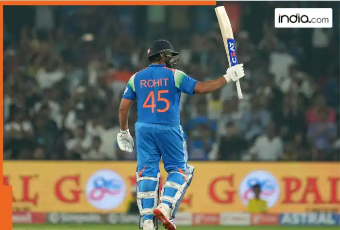 Rohit Sharma on the brink of making history, only 79 runs away from becoming the first player in the world to...